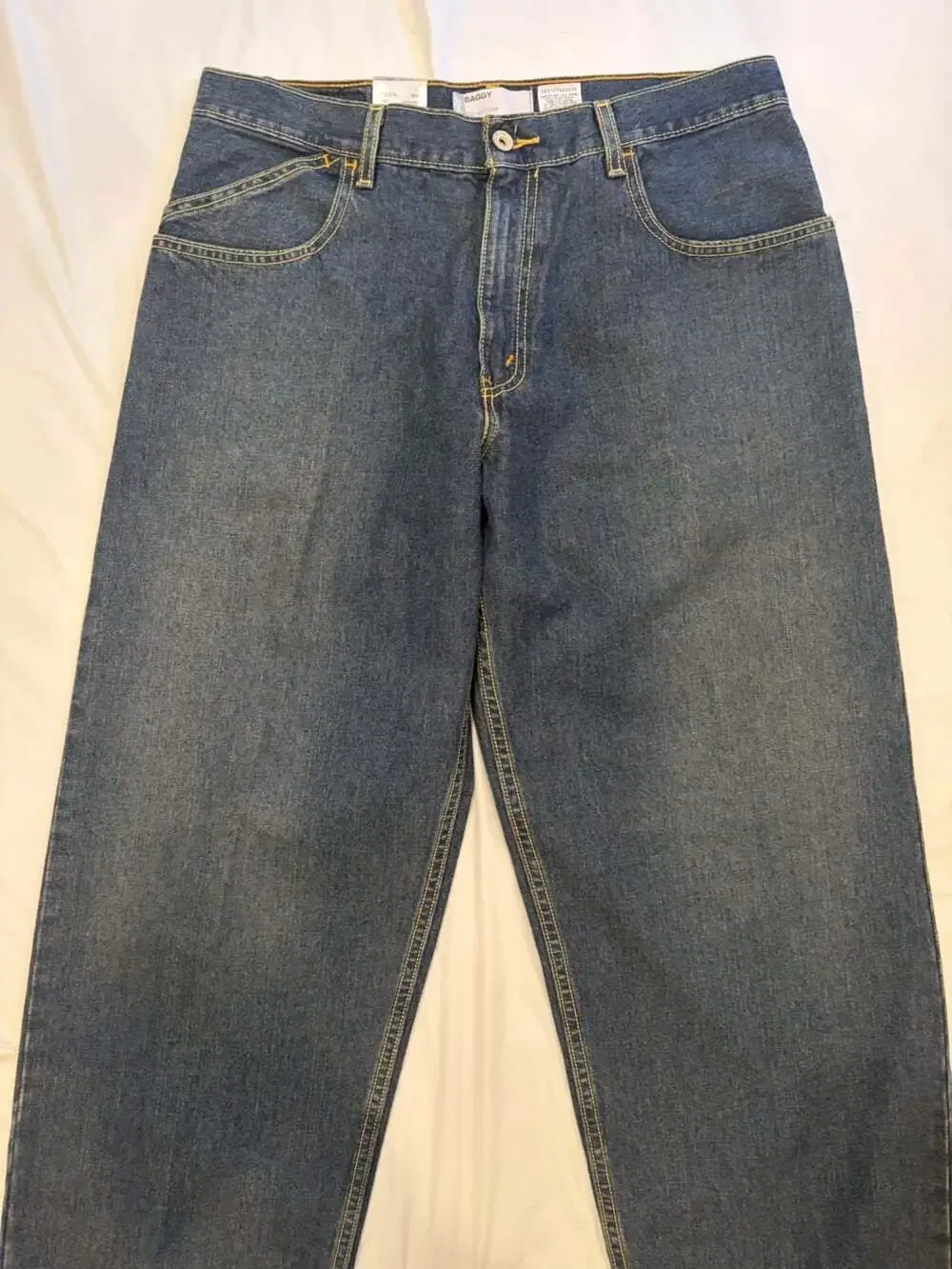 Levi's Silver Tab Jeans Men's 34x32 Blue Dark Wash Baggy Straight Leg NWTs